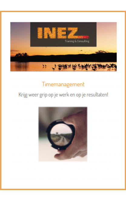 Cover e-book Timemanagement met rand